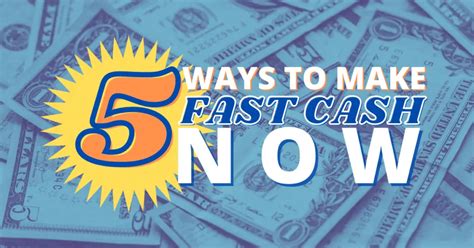How To Get Fast Cash Now With No Credit Check